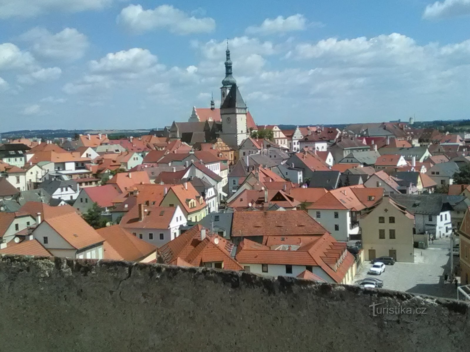 Pogled na Tábor s kule Kotnov