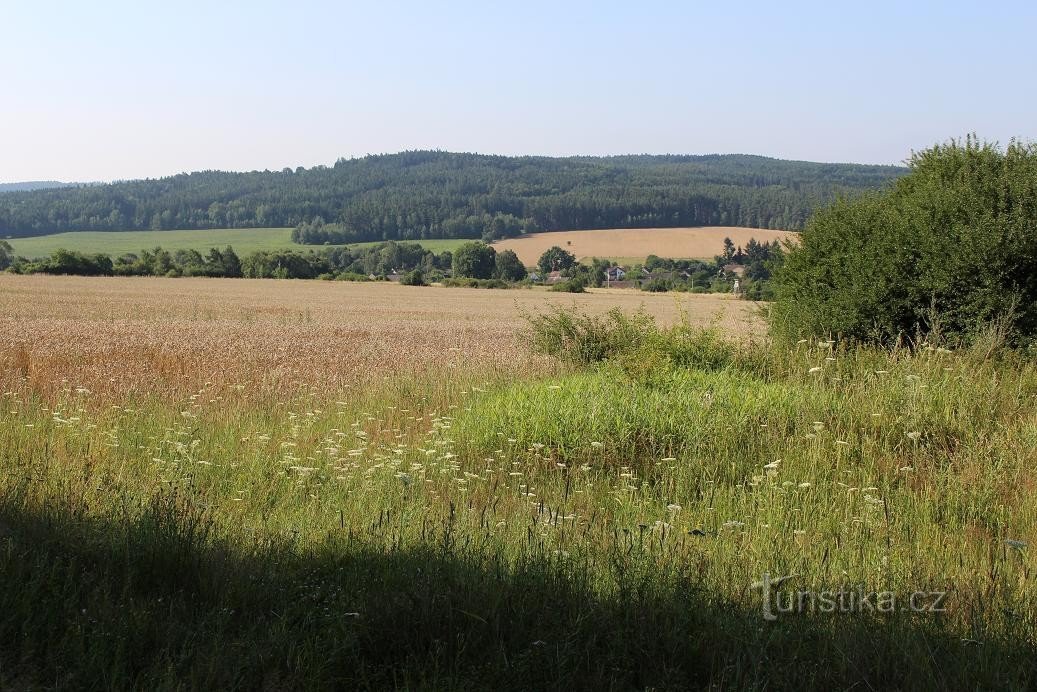 Pogled na Třebýcinku i Kopaninu