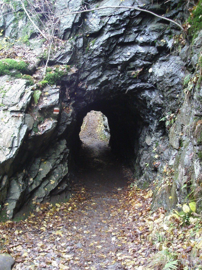 Vista del túnel en dirección a Bítouchov