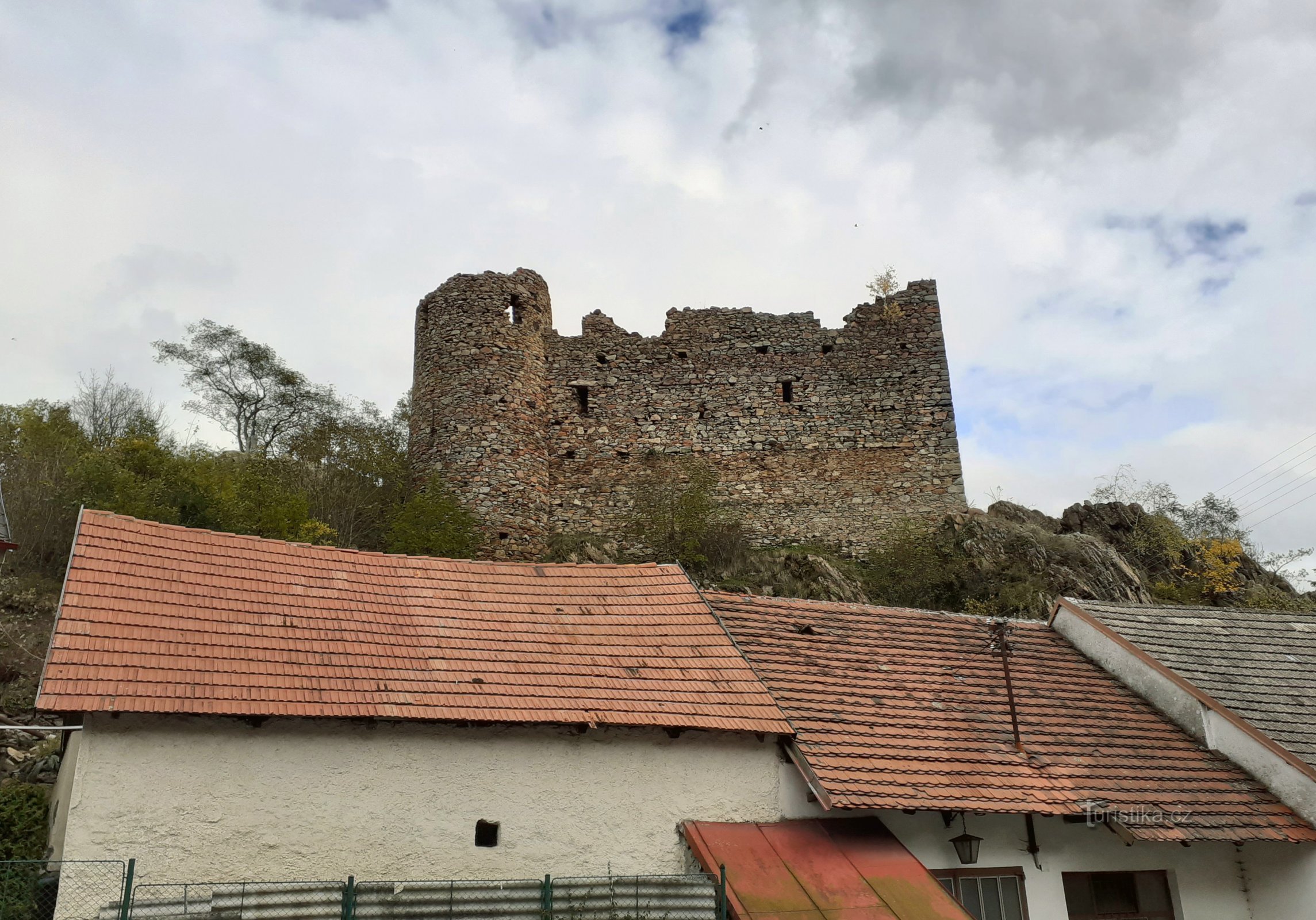 udsigt over fæstningen fra vejen