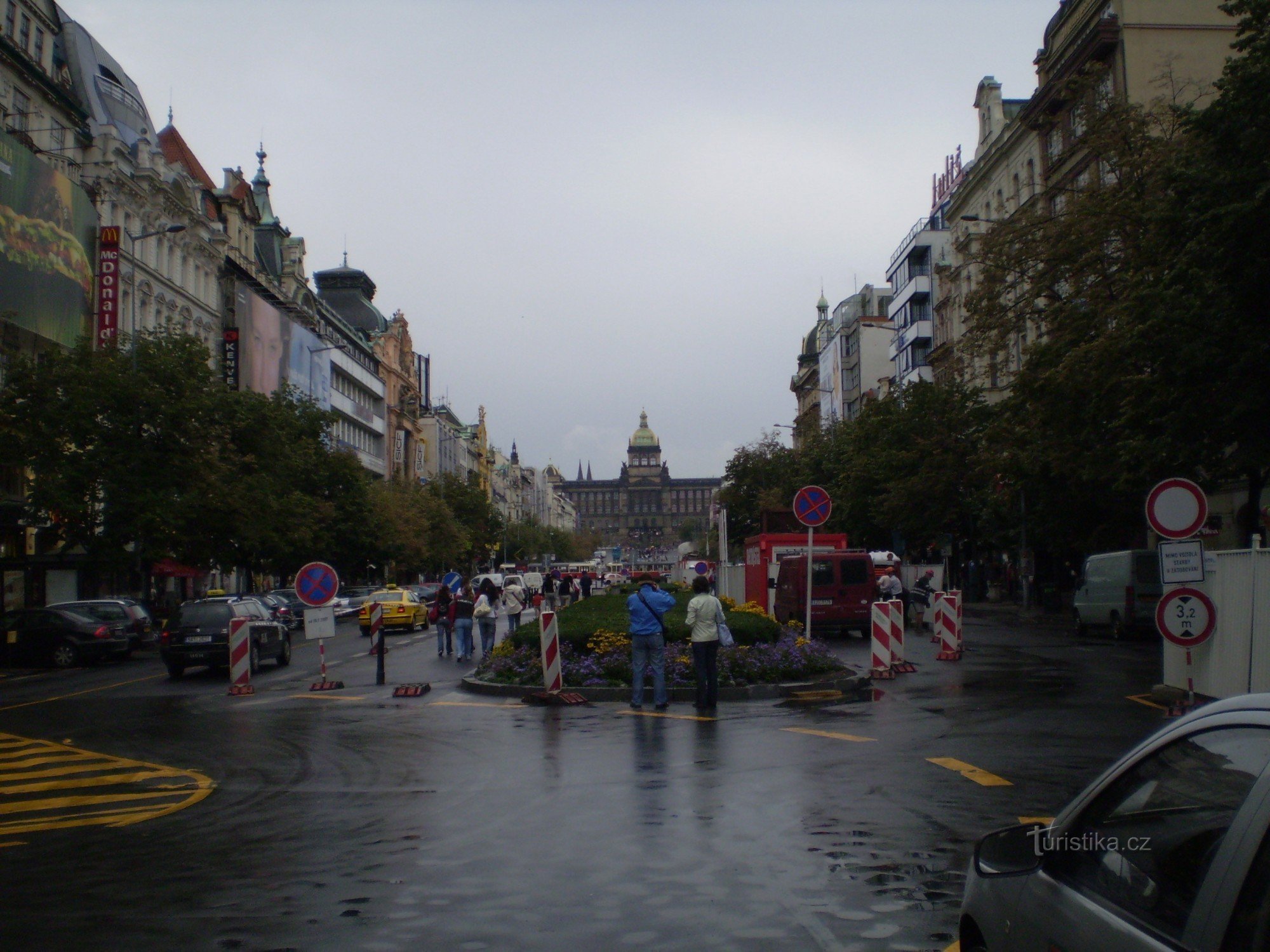 ヴァーツラフ広場の眺め