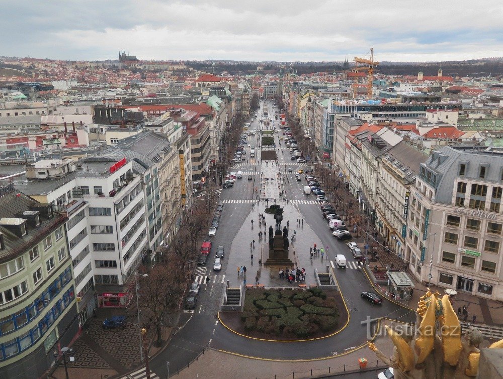 vue sur la place Venceslas