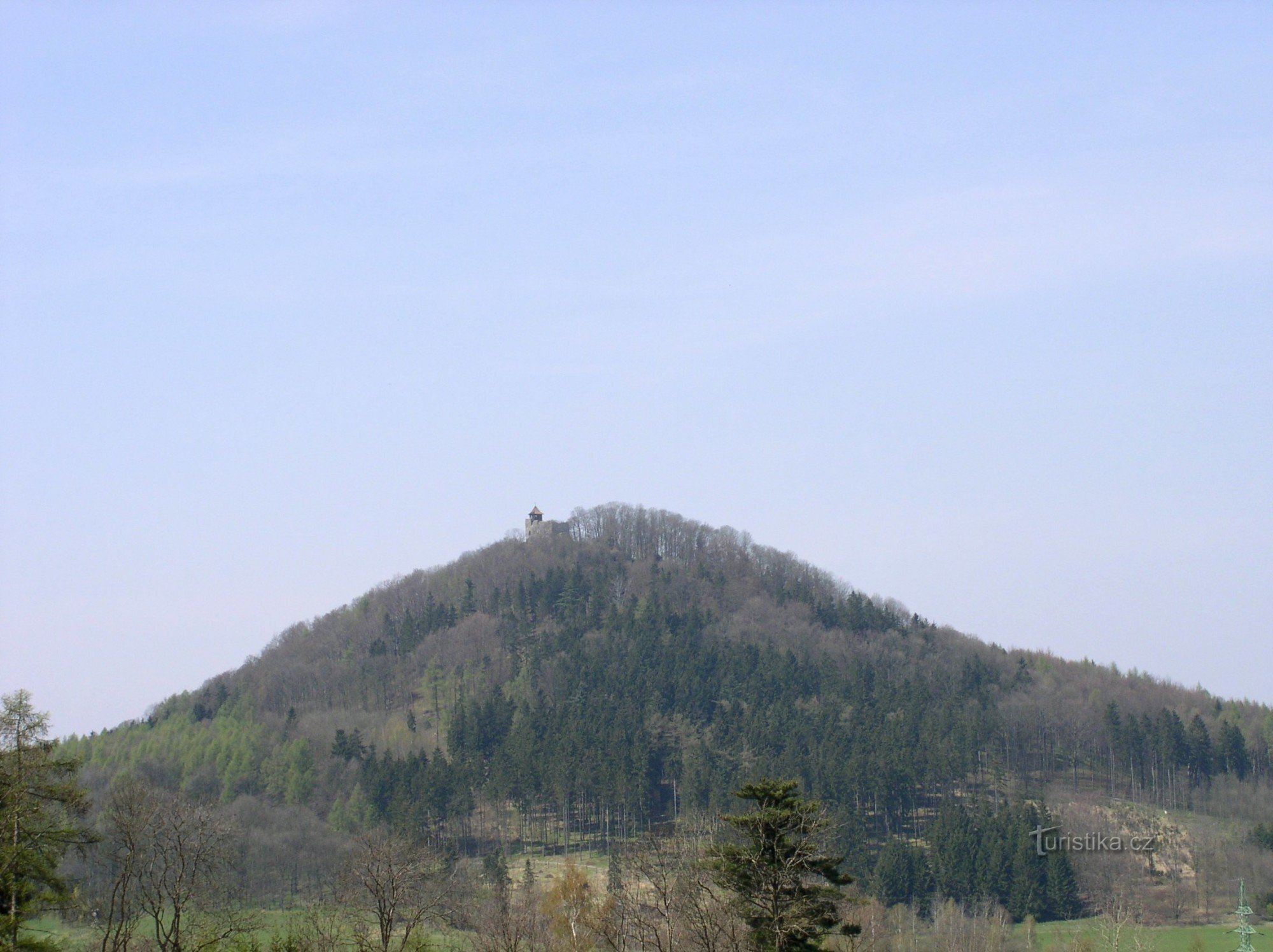 Blick auf Zámecký vrch von Kamenické Šenov