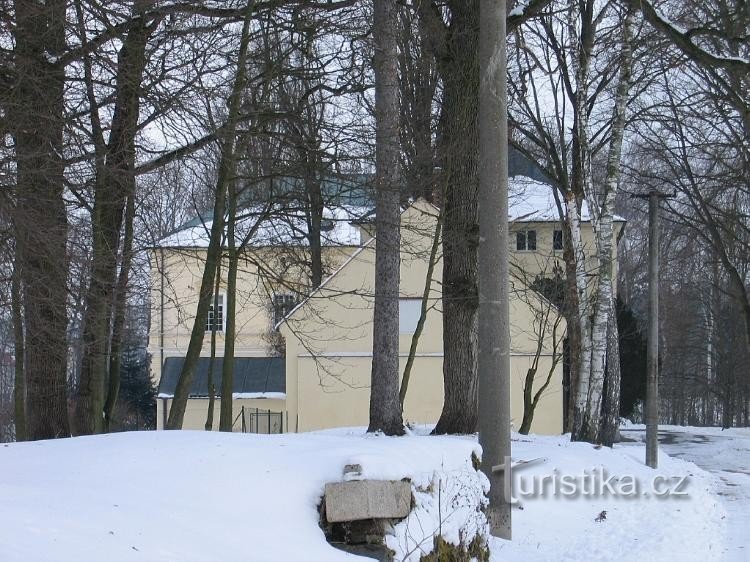 Uitzicht op het kasteel vanuit het oosten