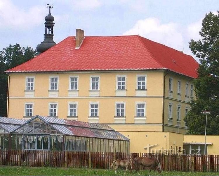 Blick auf das Schloss vom ehemaligen Park