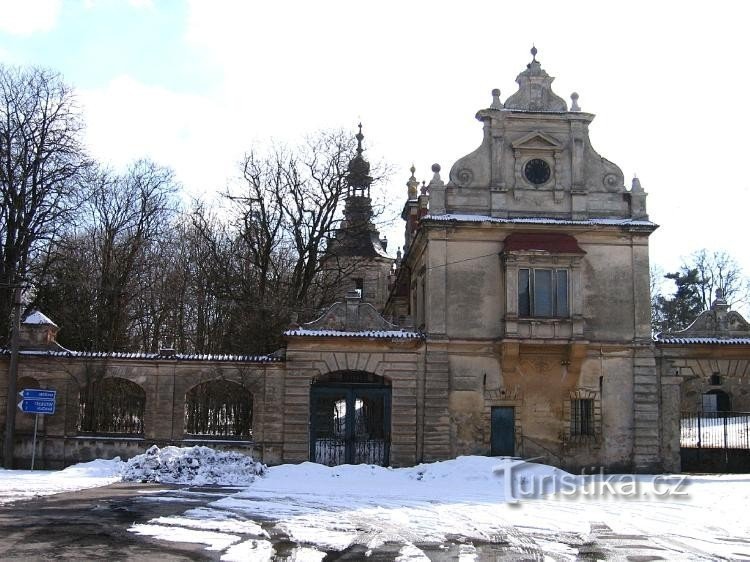 View of the castle from the village