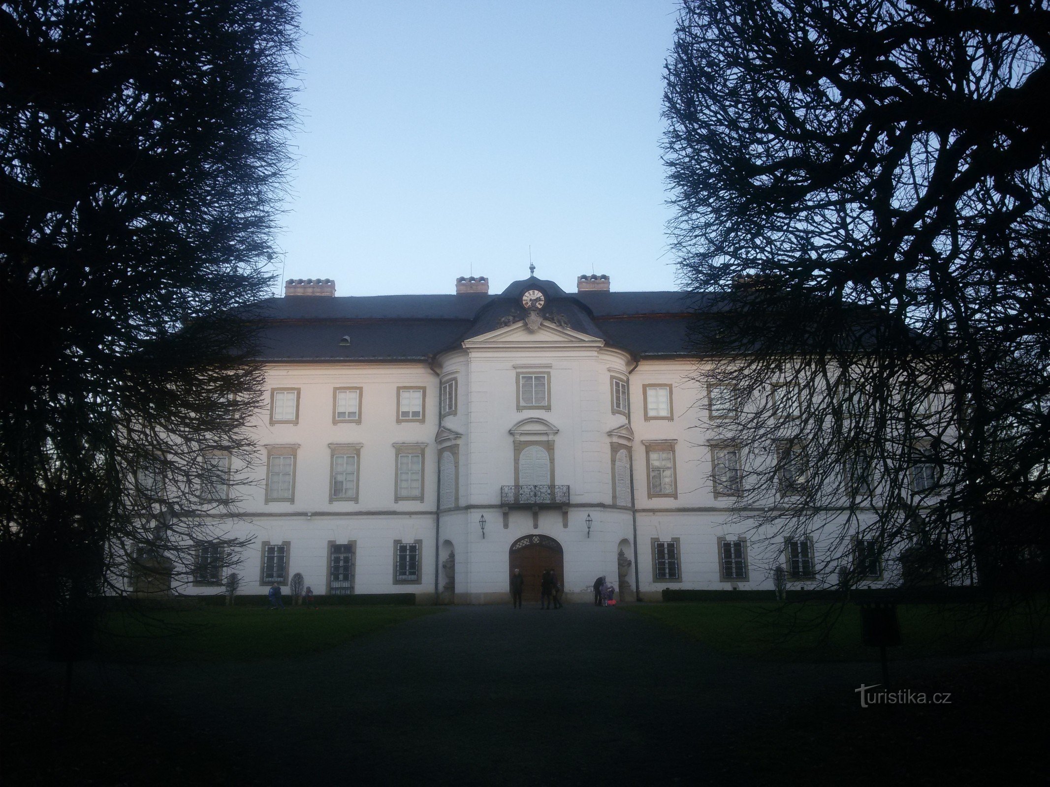 view of the castle from the garden