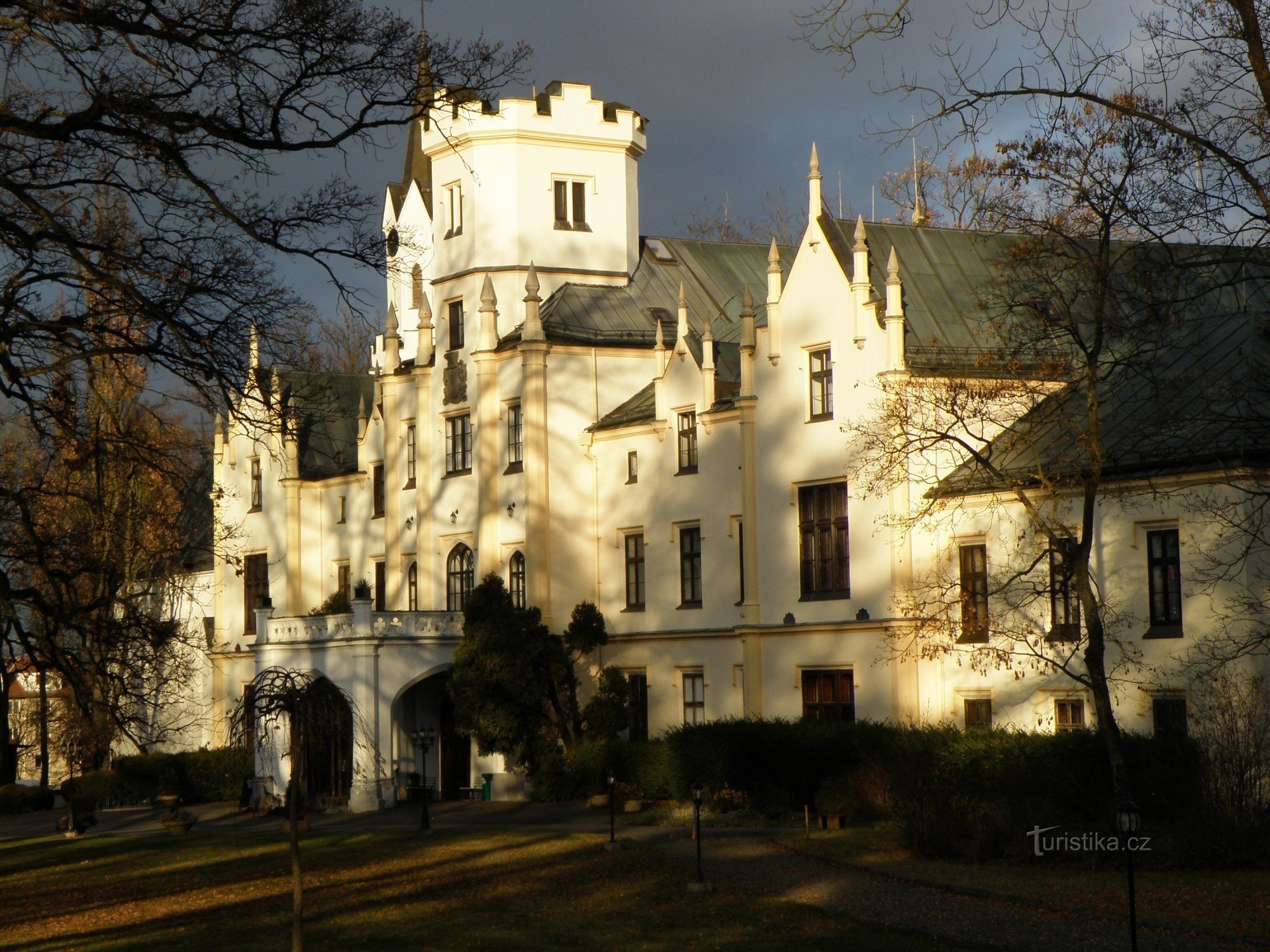 view of the castle from the castle park