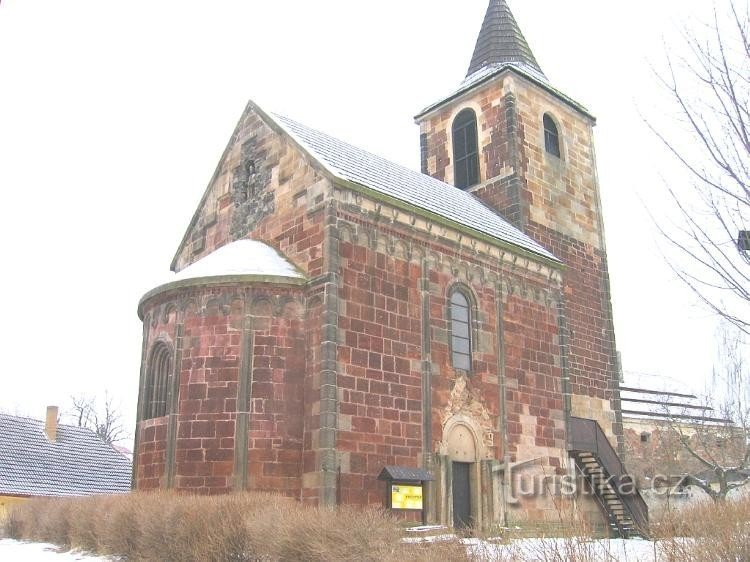 Utsikt över slutet av kyrkan