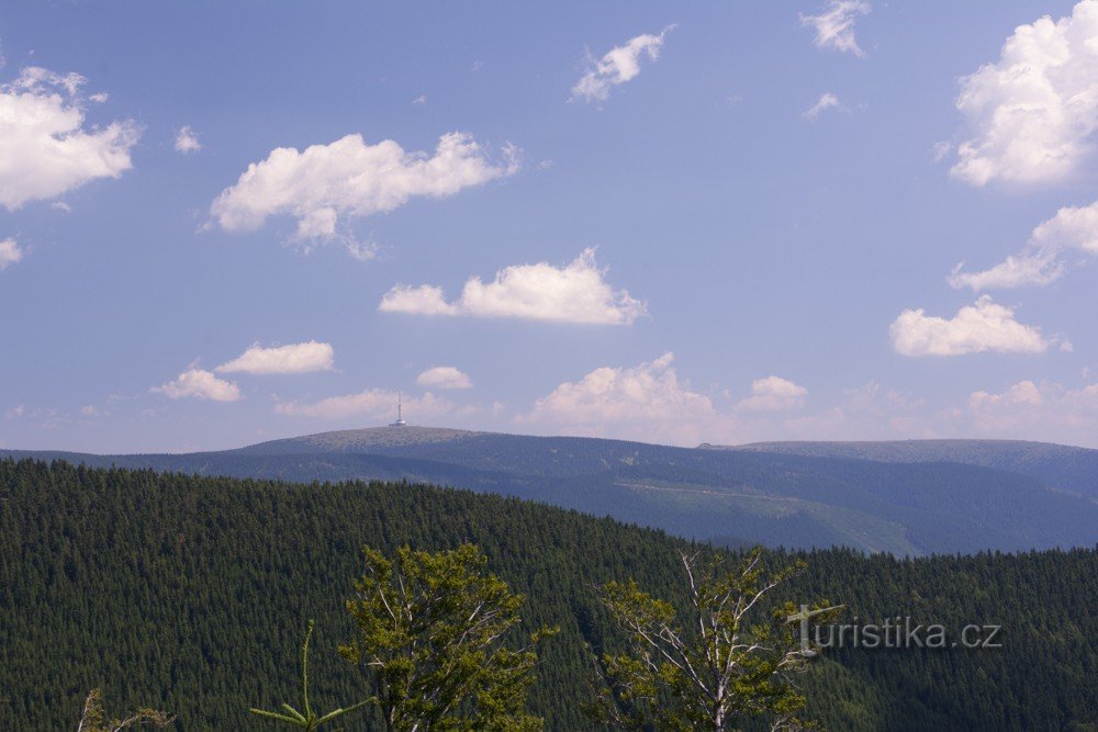 View from Vilibaldka cottage