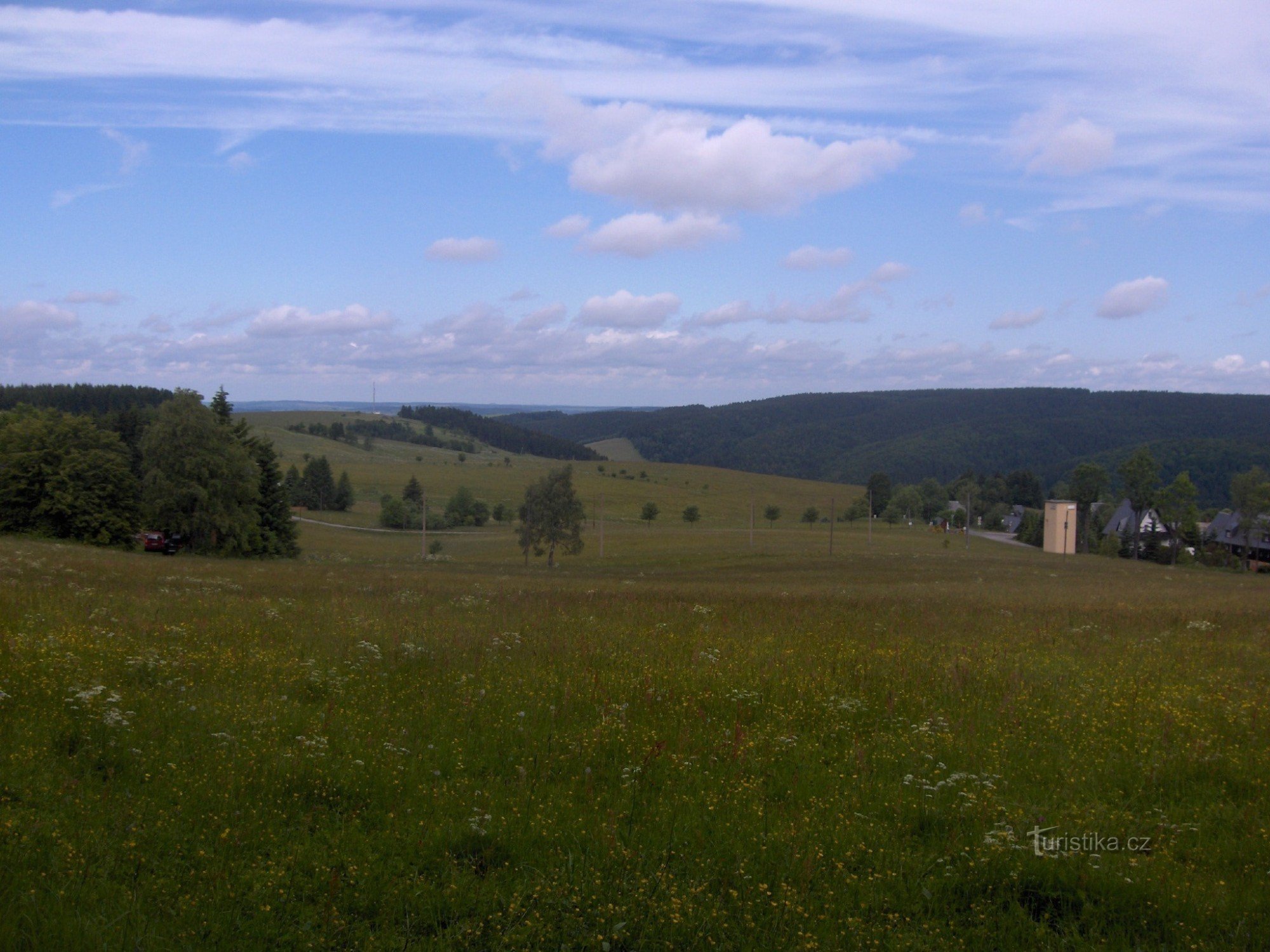 widok z hotelu Fischerbaude