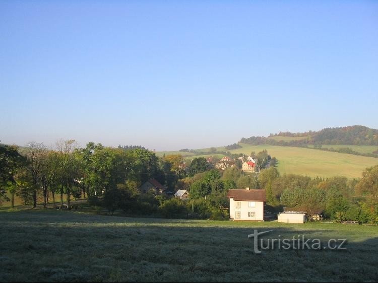 View from the Hukvald cemetery