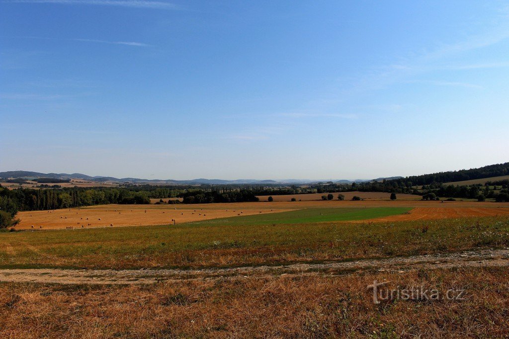 Vista de Klatovsk desde la capilla