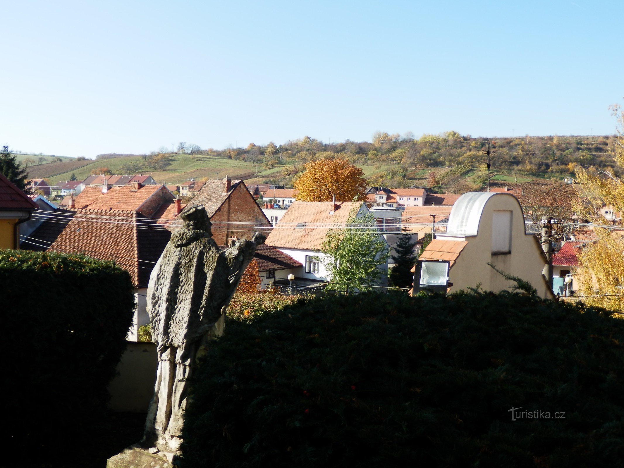 uitzicht vanuit de kerk