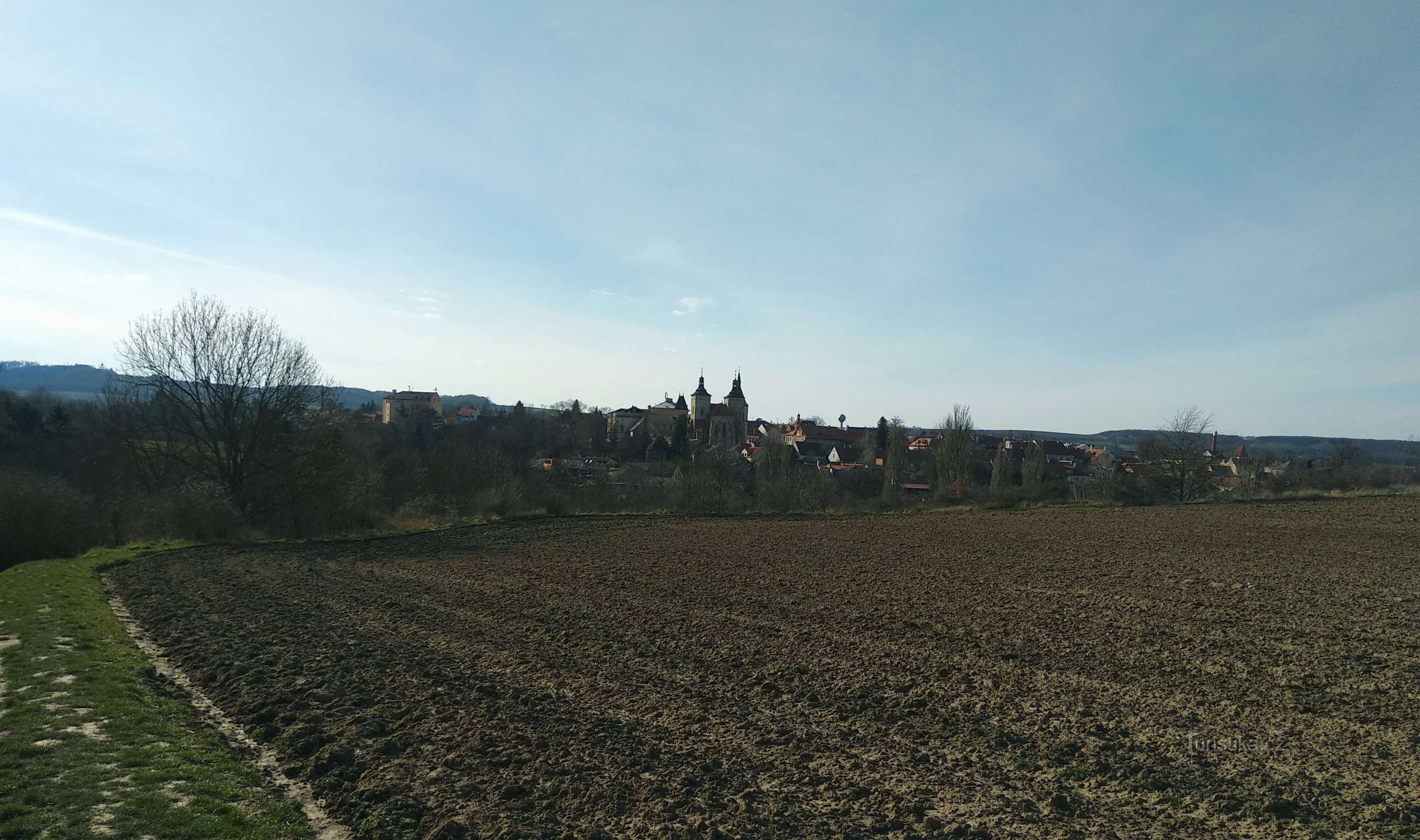 θέα από την πέτρα Lech στο Kouřim