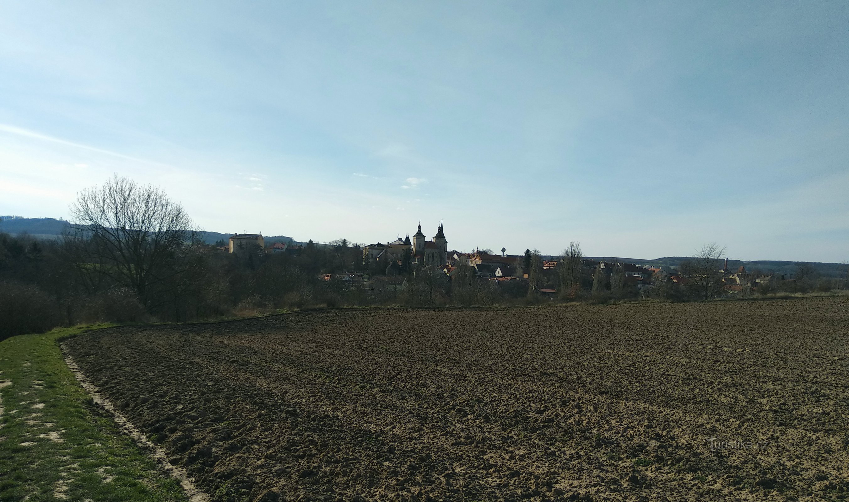 vue depuis la pierre de Lech sur Kouřim