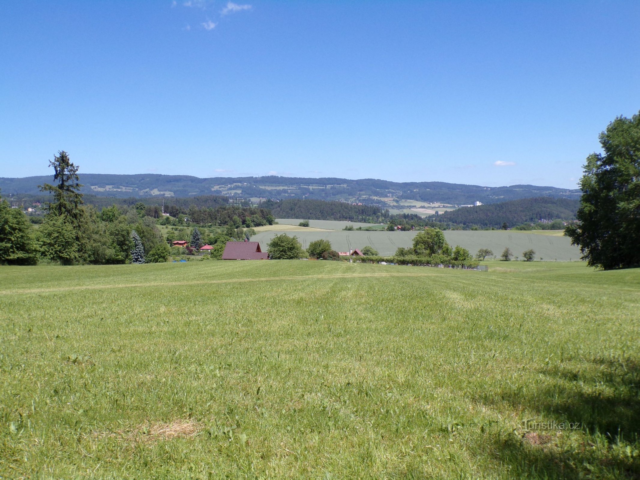 Άποψη από το Obecňák στο Lipká (Úpice, 14.6.2021)