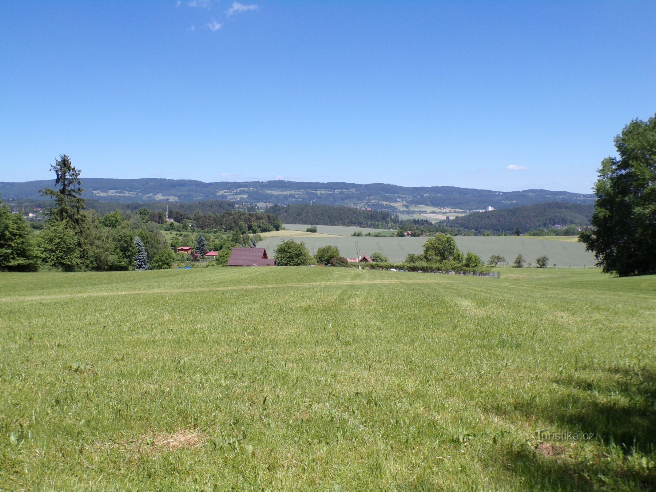 View from Obecňák to Lipká (Úpice, 14.6.2021)