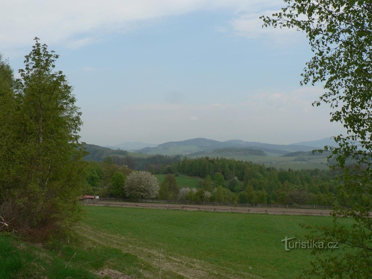 Utsikt från Velké Radkov i norr