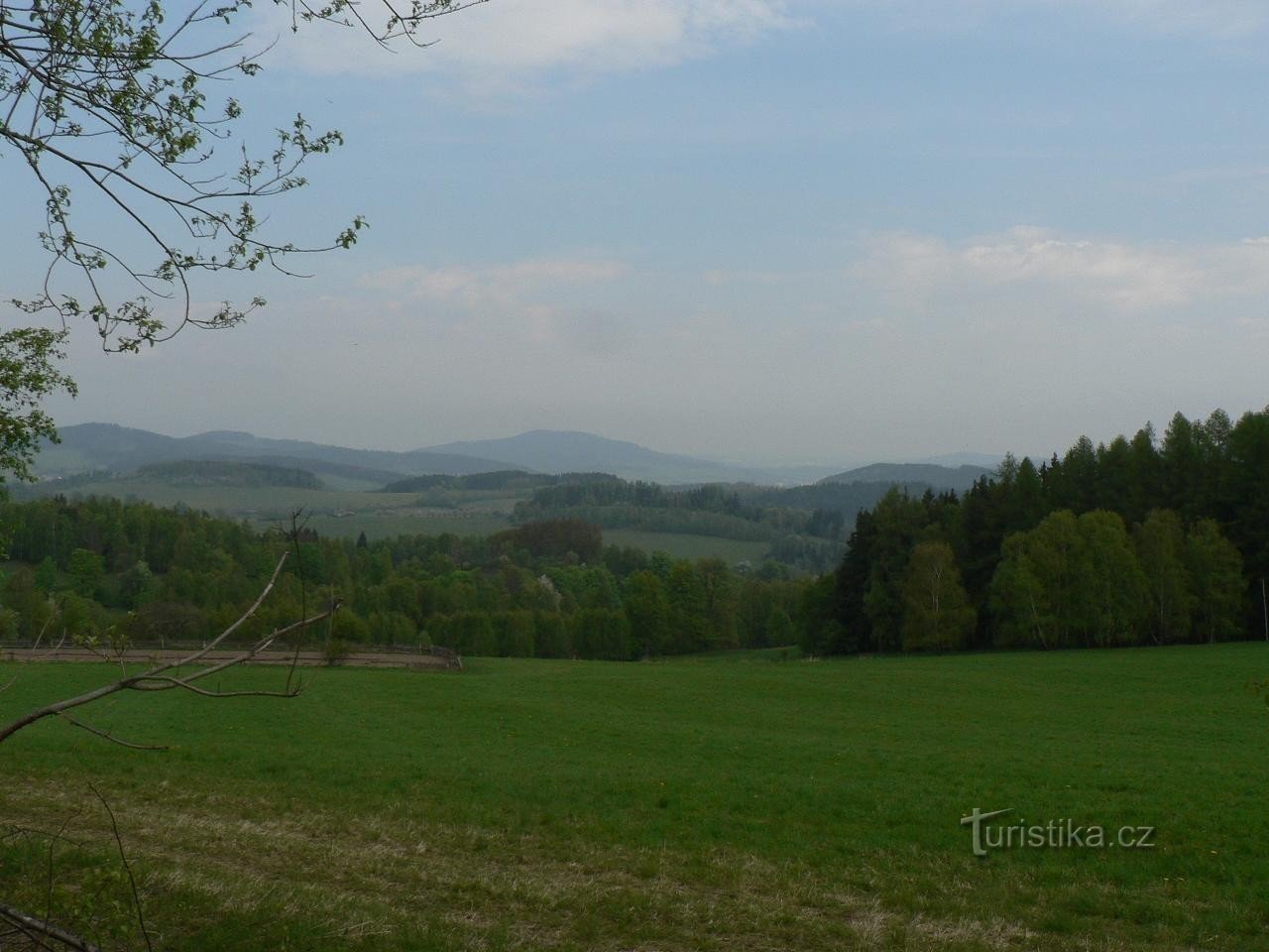 Utsikt från Velké Radkov till Svatobor