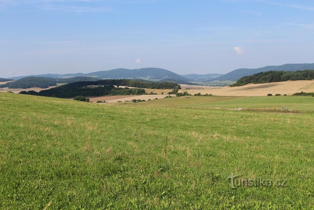 Θέα από το Vosí στο Doubravy
