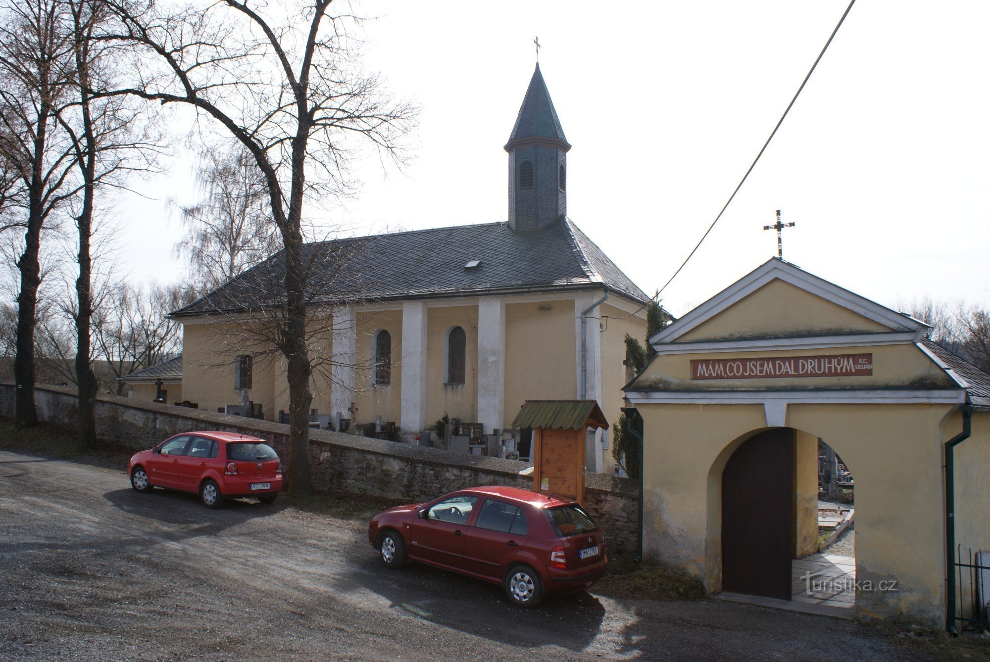 view from the entrance gate