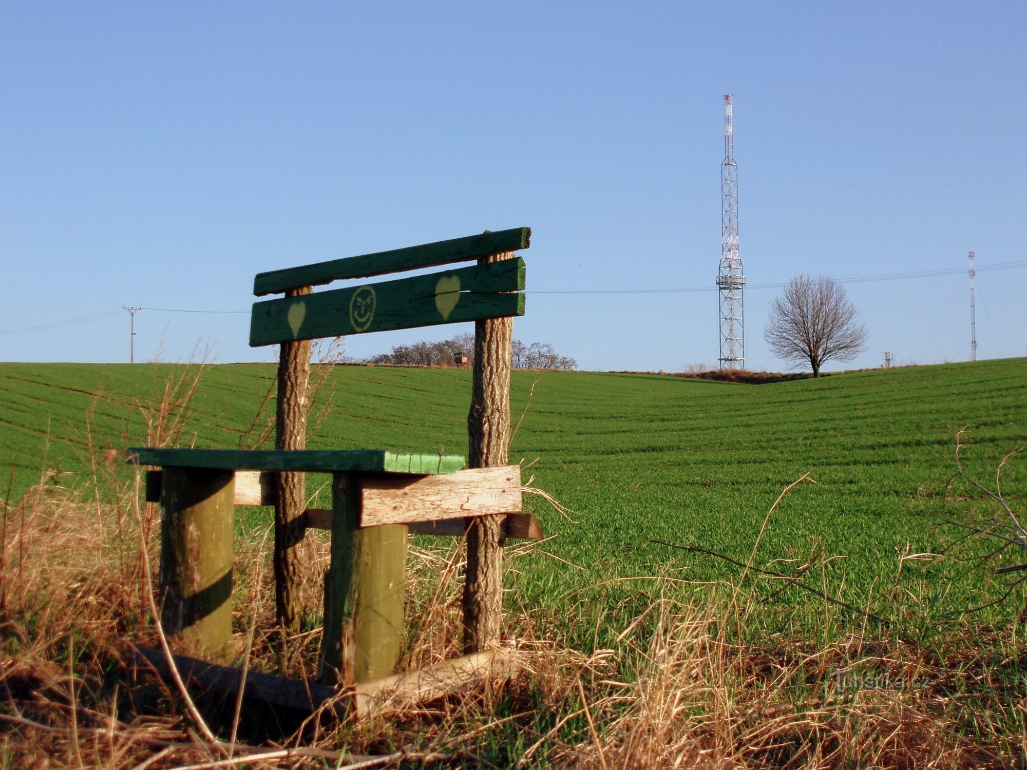 Aussicht bei der Ankunft von Kelčice