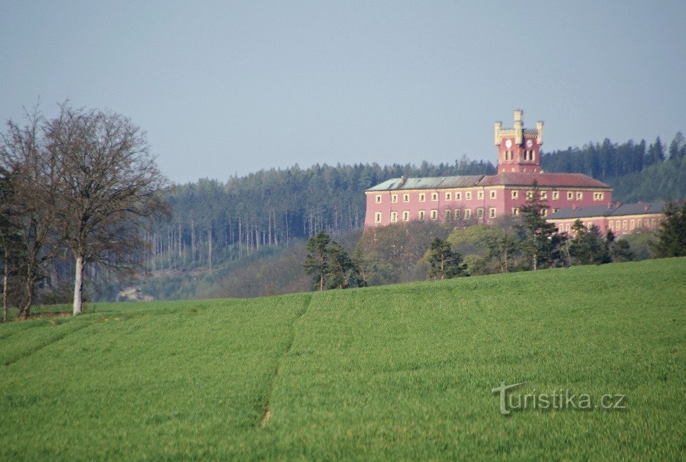 Aussicht bei der Ankunft aus Mohelnice