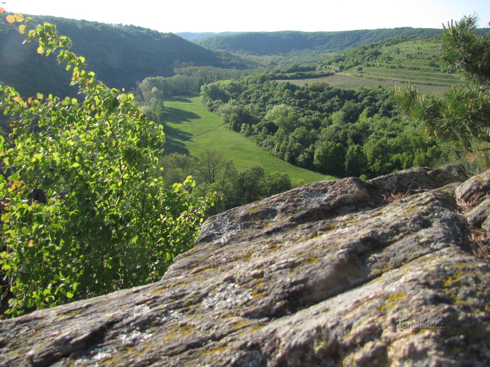 vista a monte del Dyje