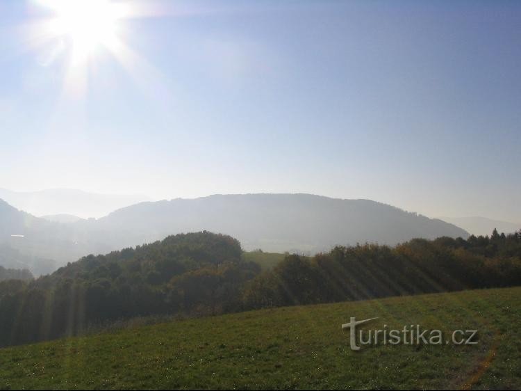 Blick auf den Vrchy-Hügel