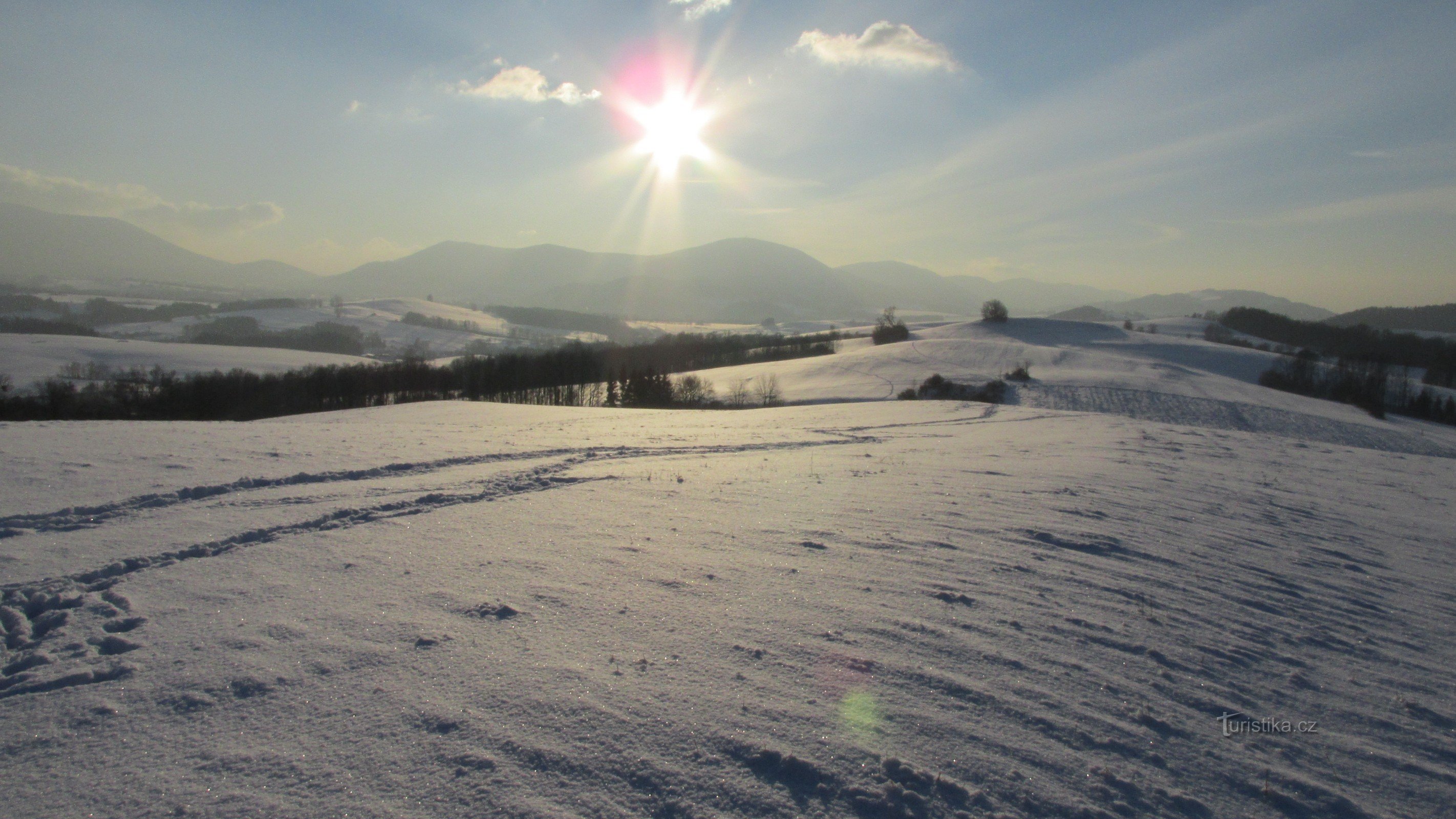 vue de Veřovické vrchy