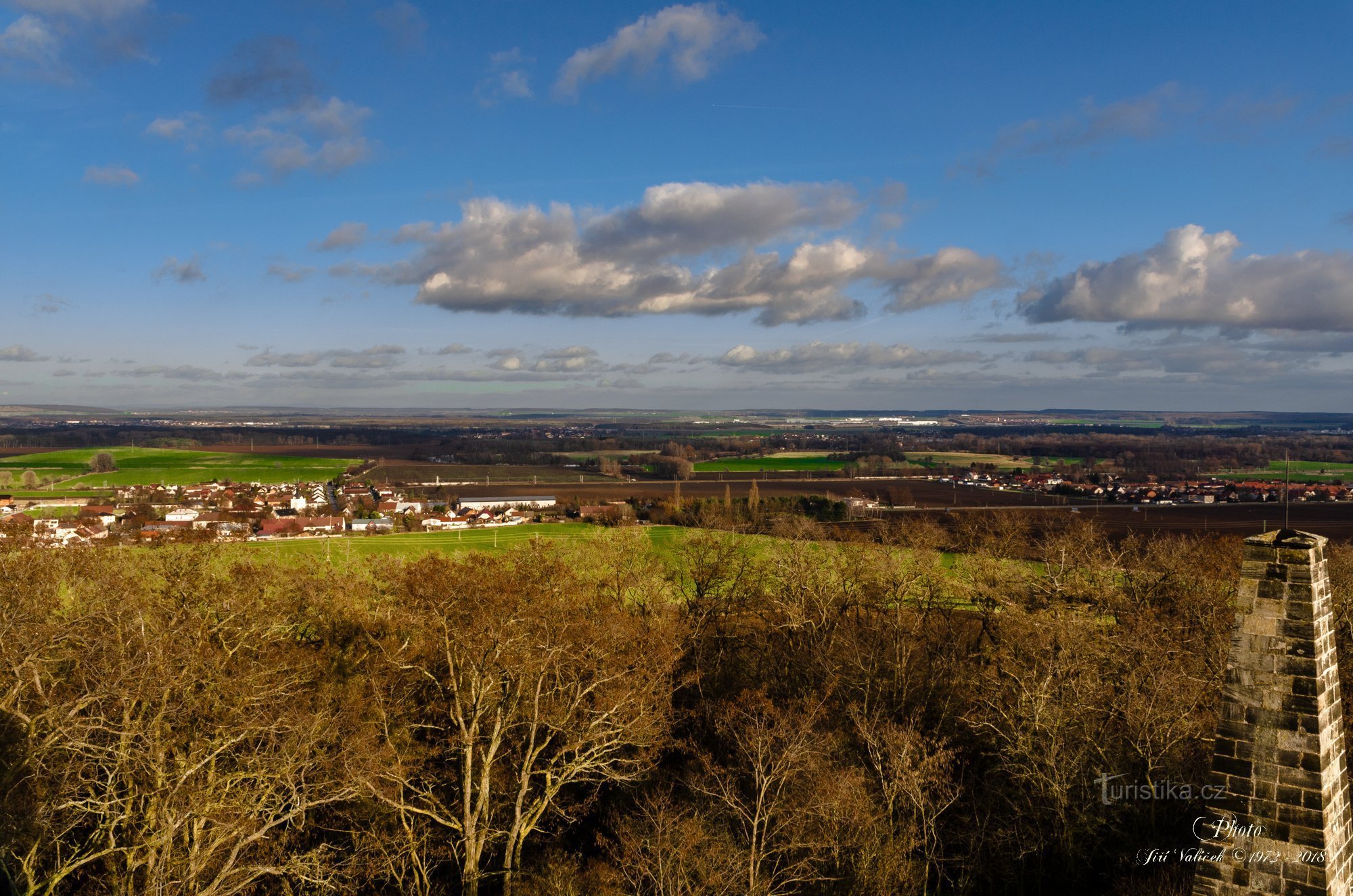 Uitzicht vanuit het gezichtspunt van Bedřich op Nova Ves I