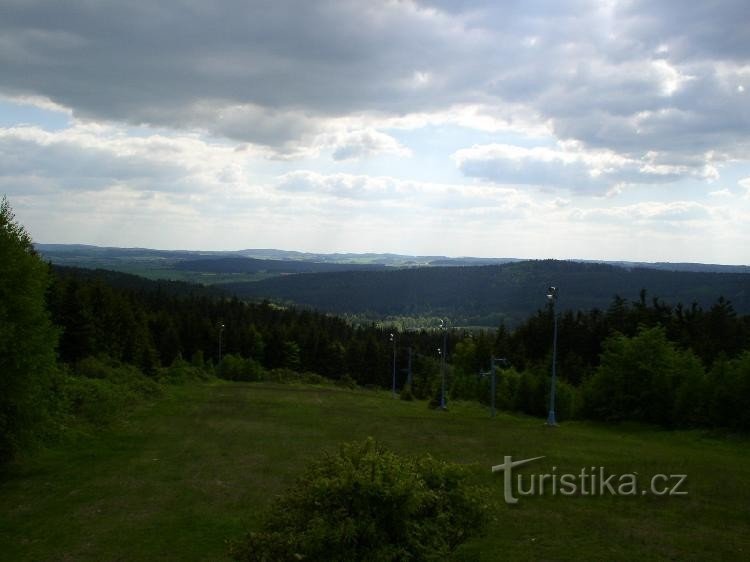 Vista desde Čeřínek hacia Javořice