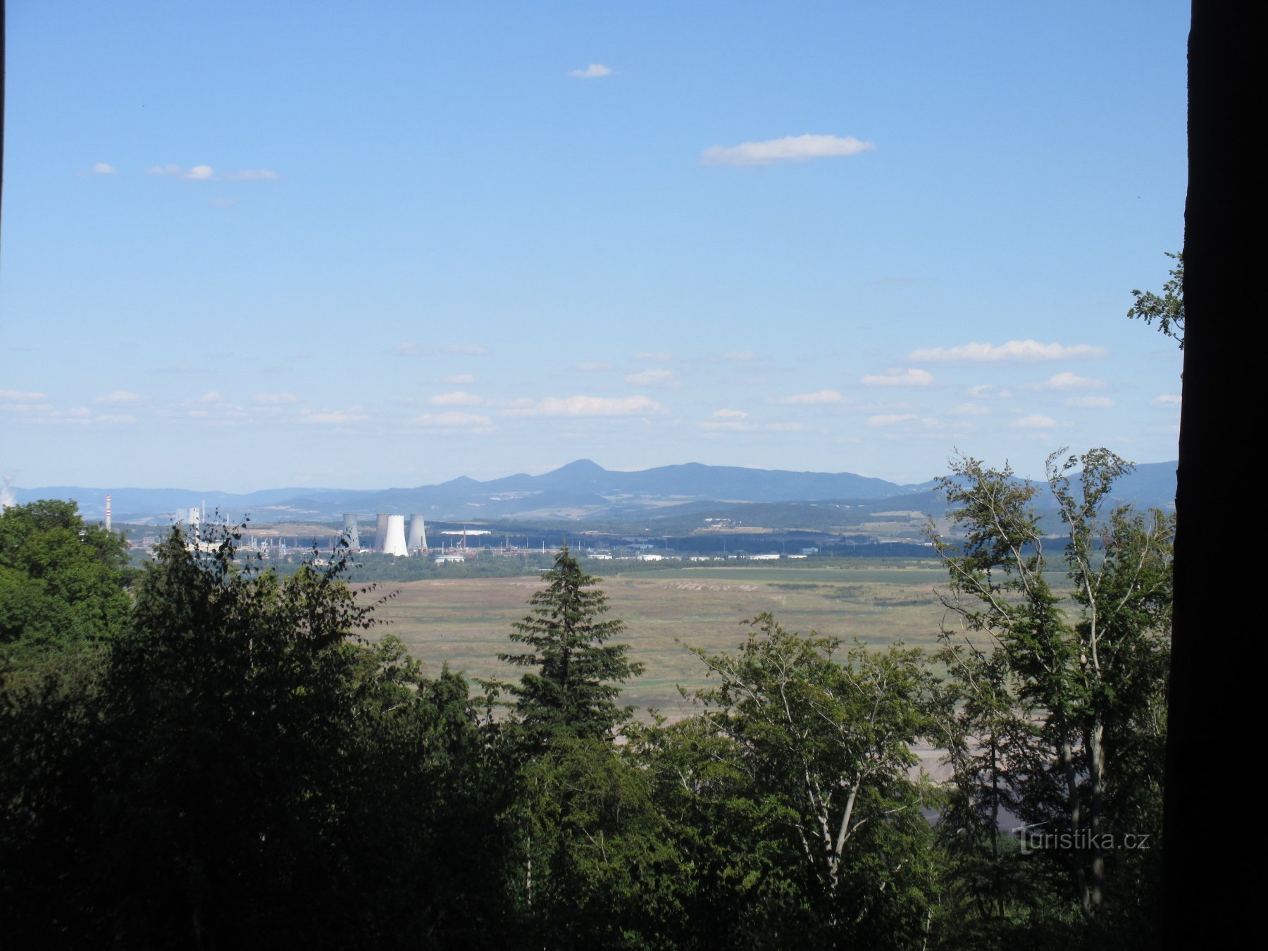 View from the road to the ruins