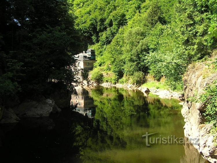 Blick von der Galerie auf die Schlucht