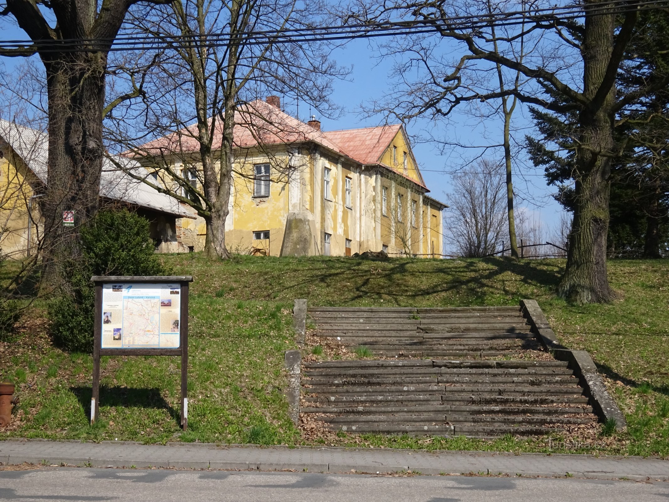 view from the main road