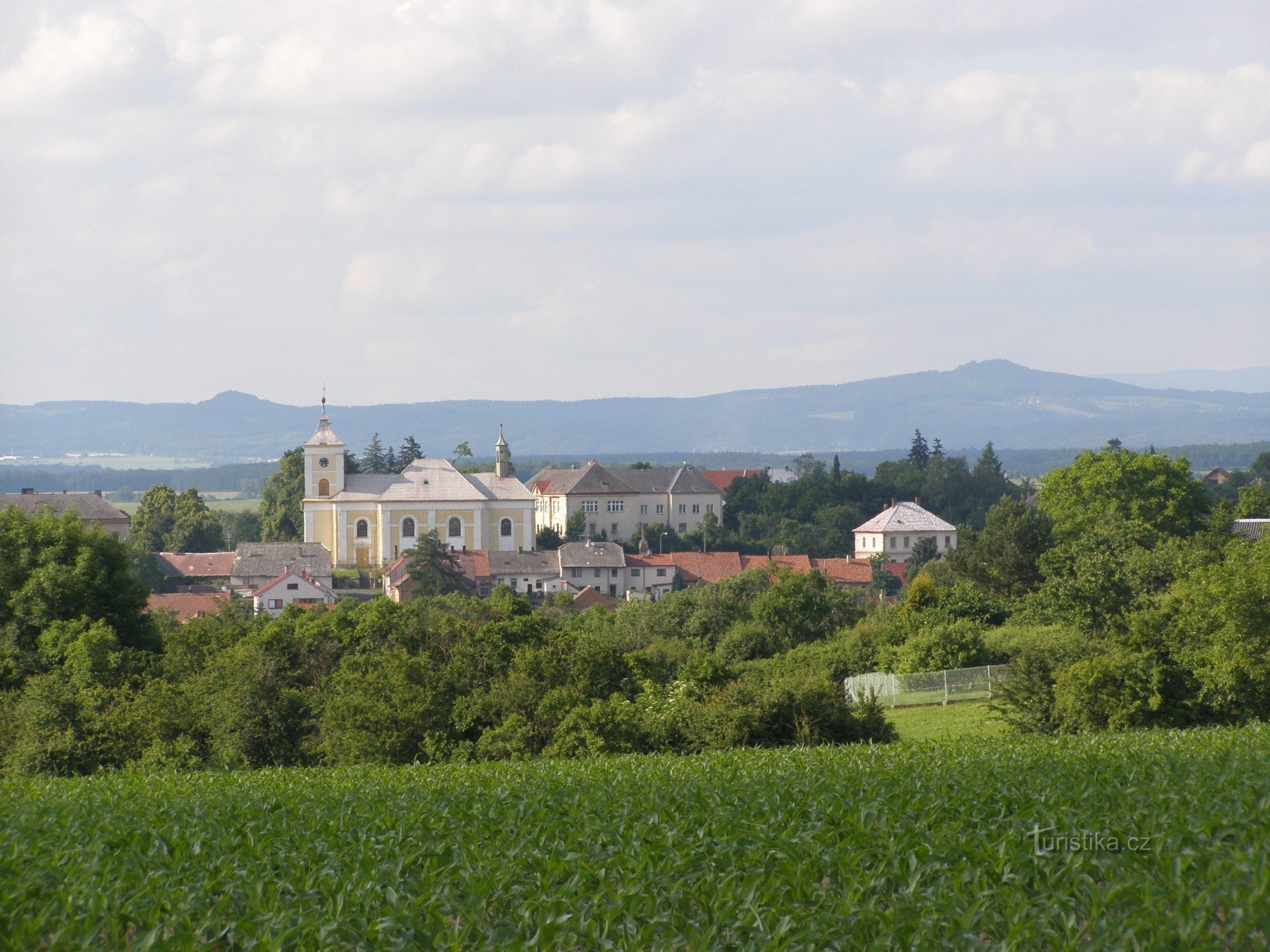 widok z Kákovice