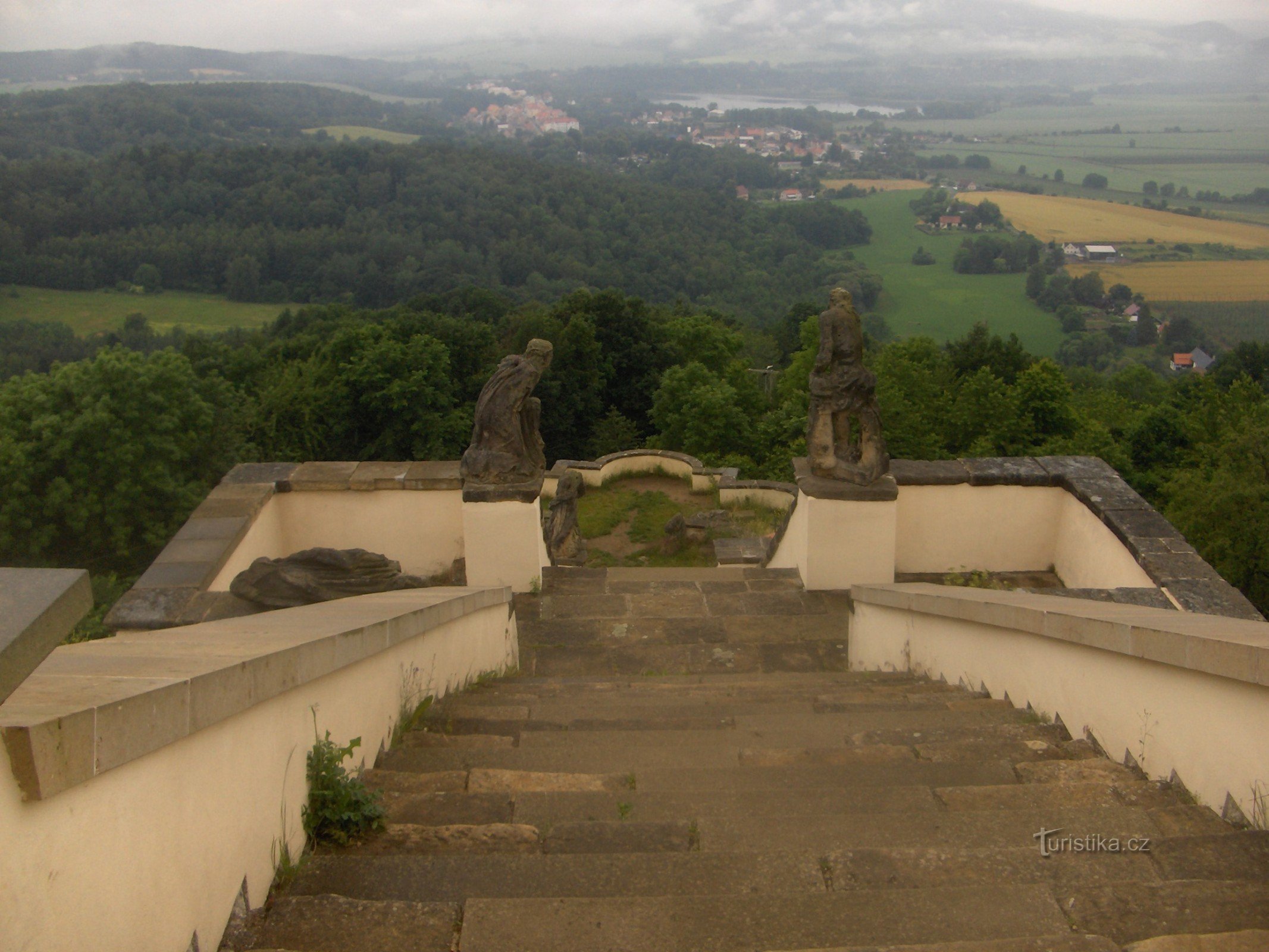 Vista desde Kalvária a Úštěk