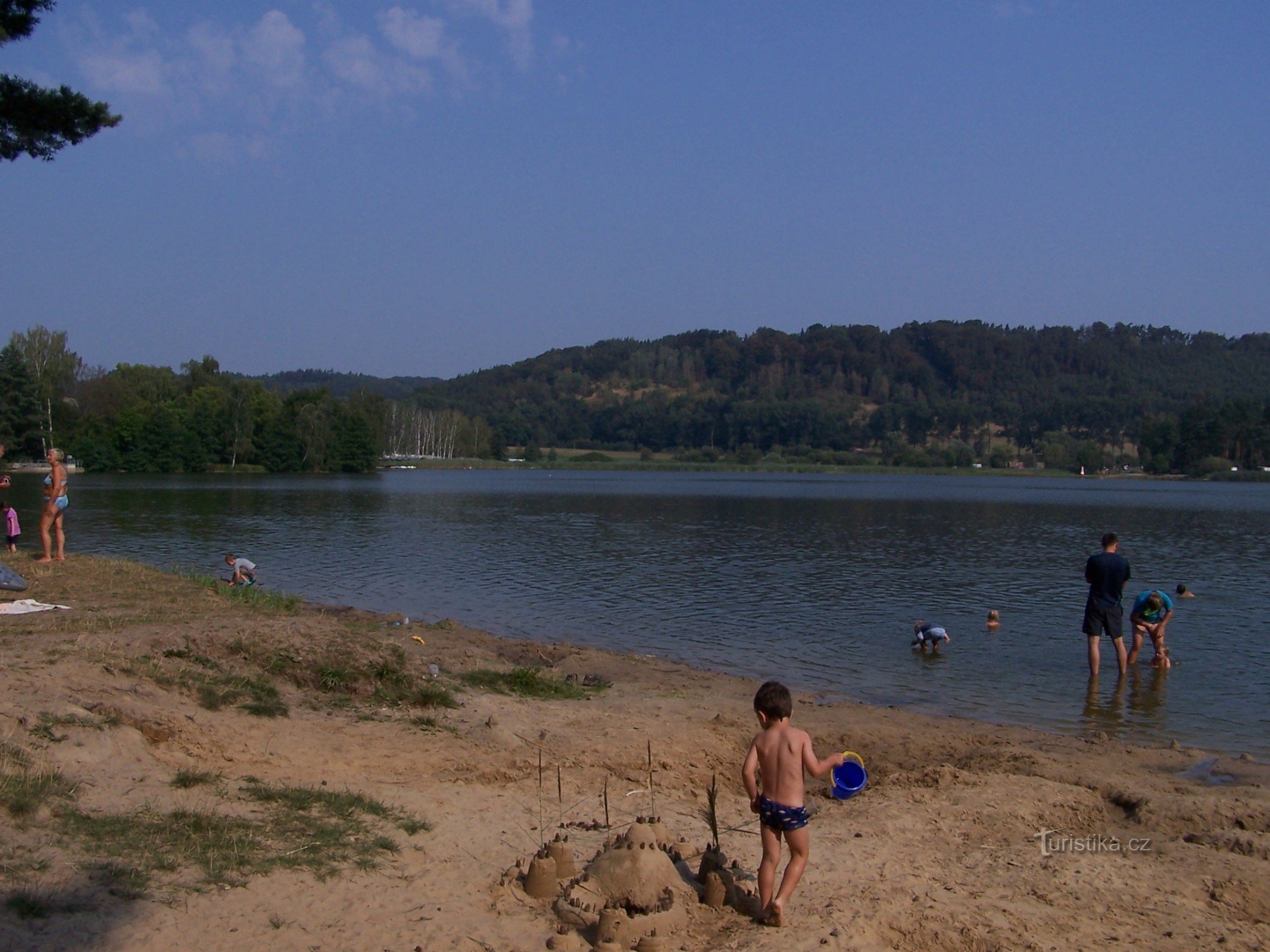 Aussicht vom Campingplatz Peklo