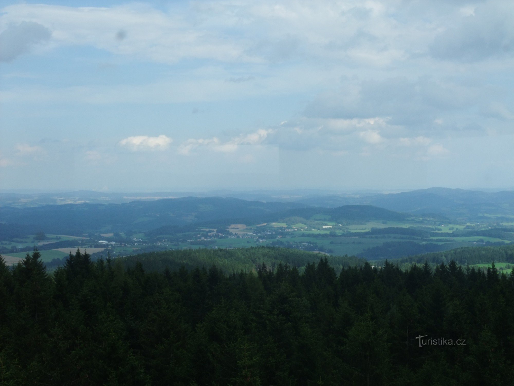 Het uitzicht vanaf de uitkijktoren Klosterman