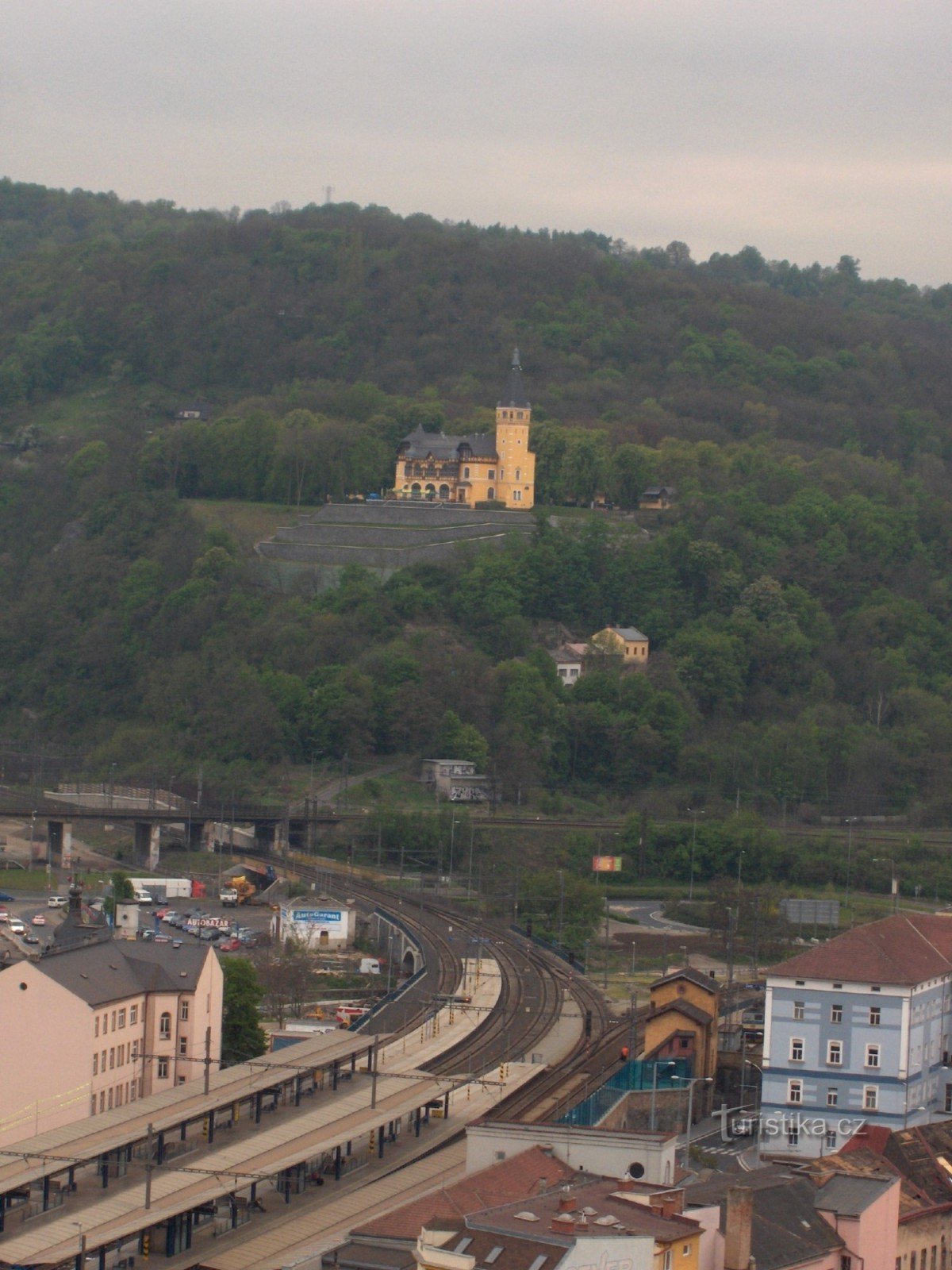 view from Mariánská skály