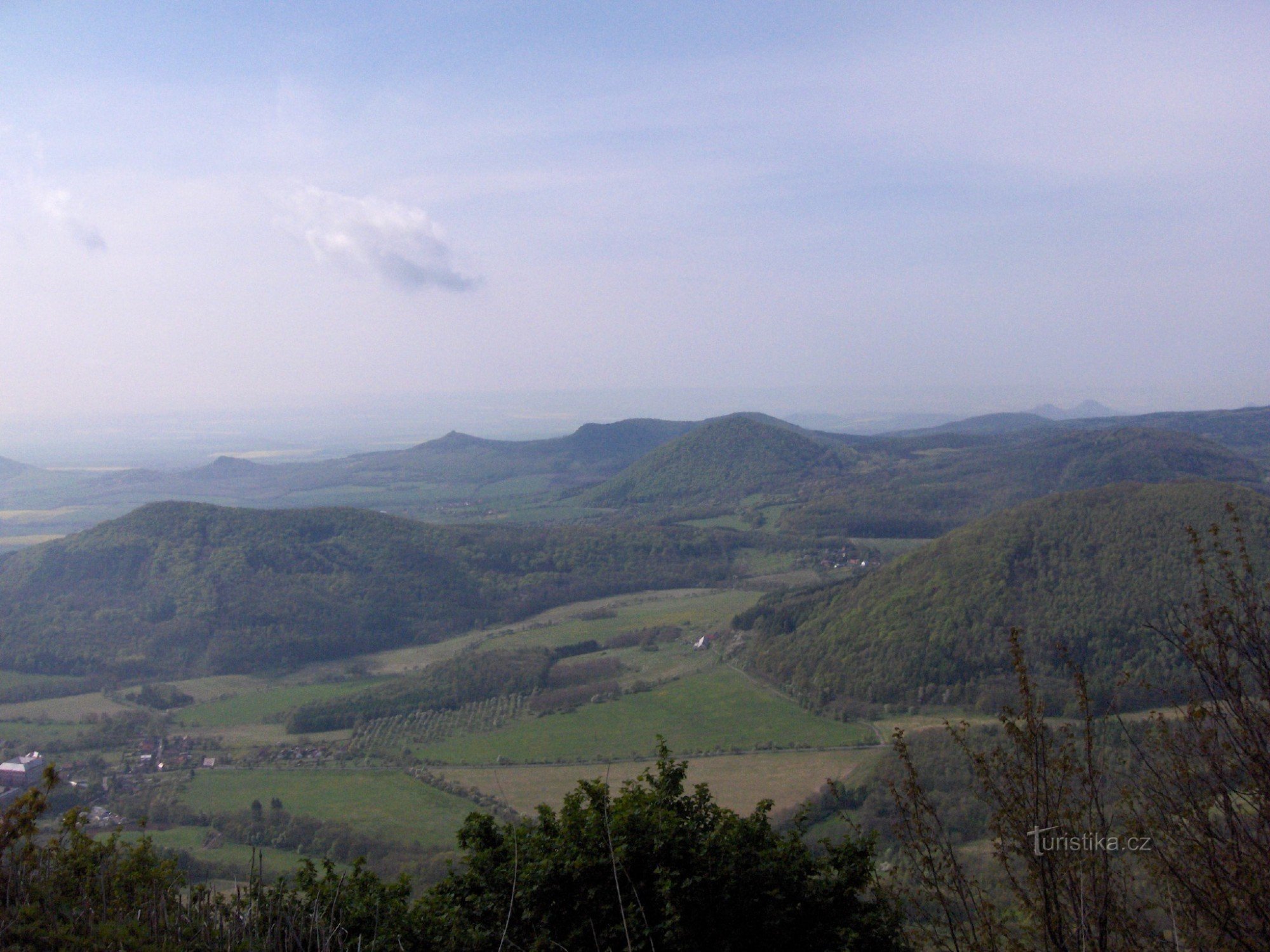 θέα από τη Milešovka