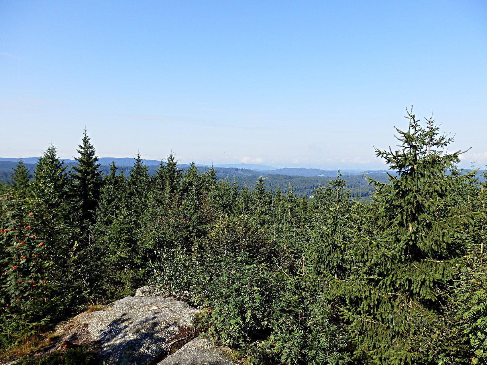 view from Myslivna