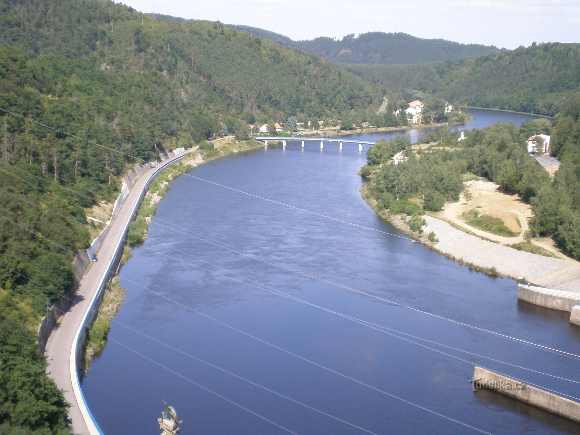 Widok z zapory Orlickiej