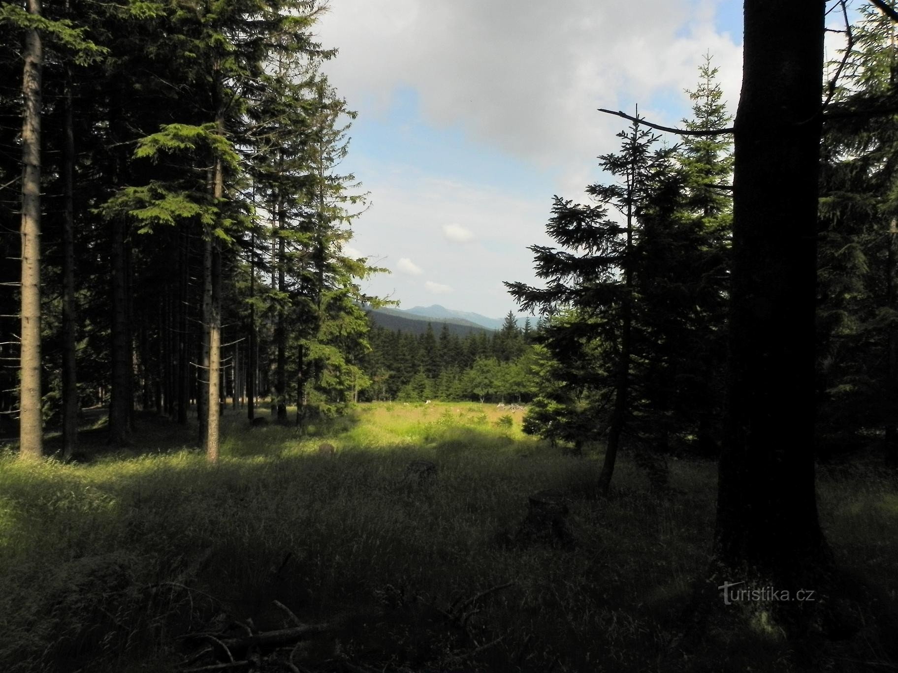 Vista de Pancíř para Ostrý