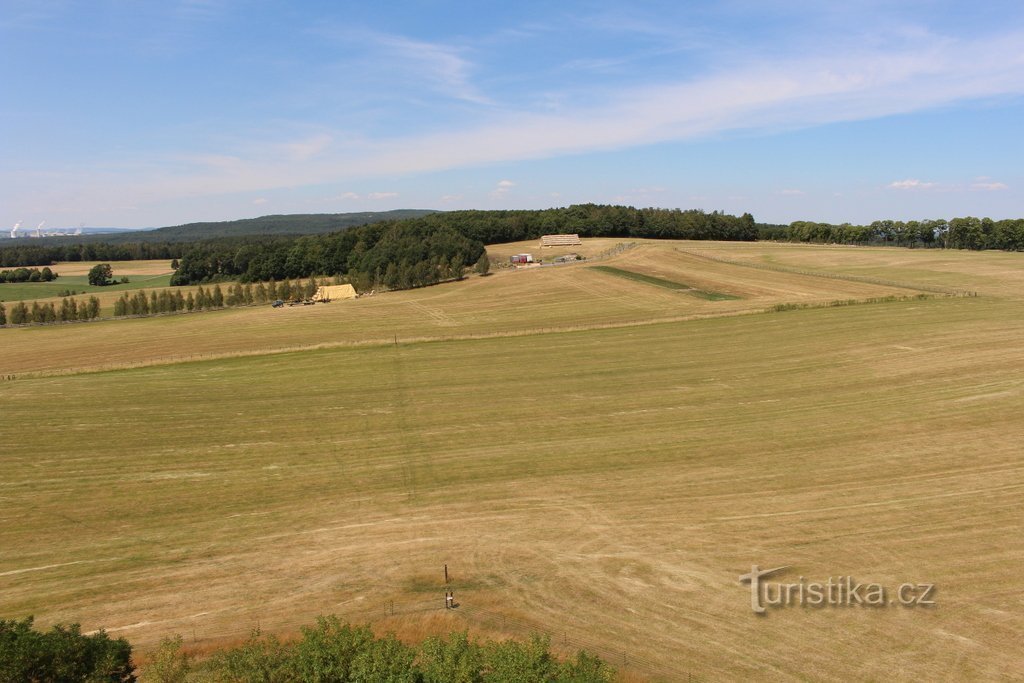 View from the observation tower to the NW