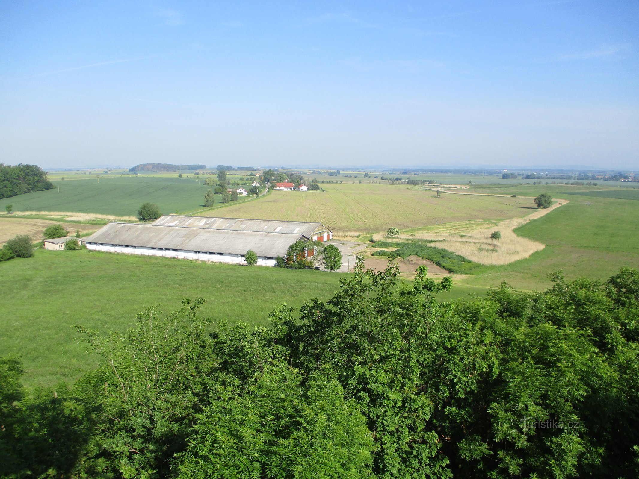 Utsikt från utsiktstornet (Libníkovice)