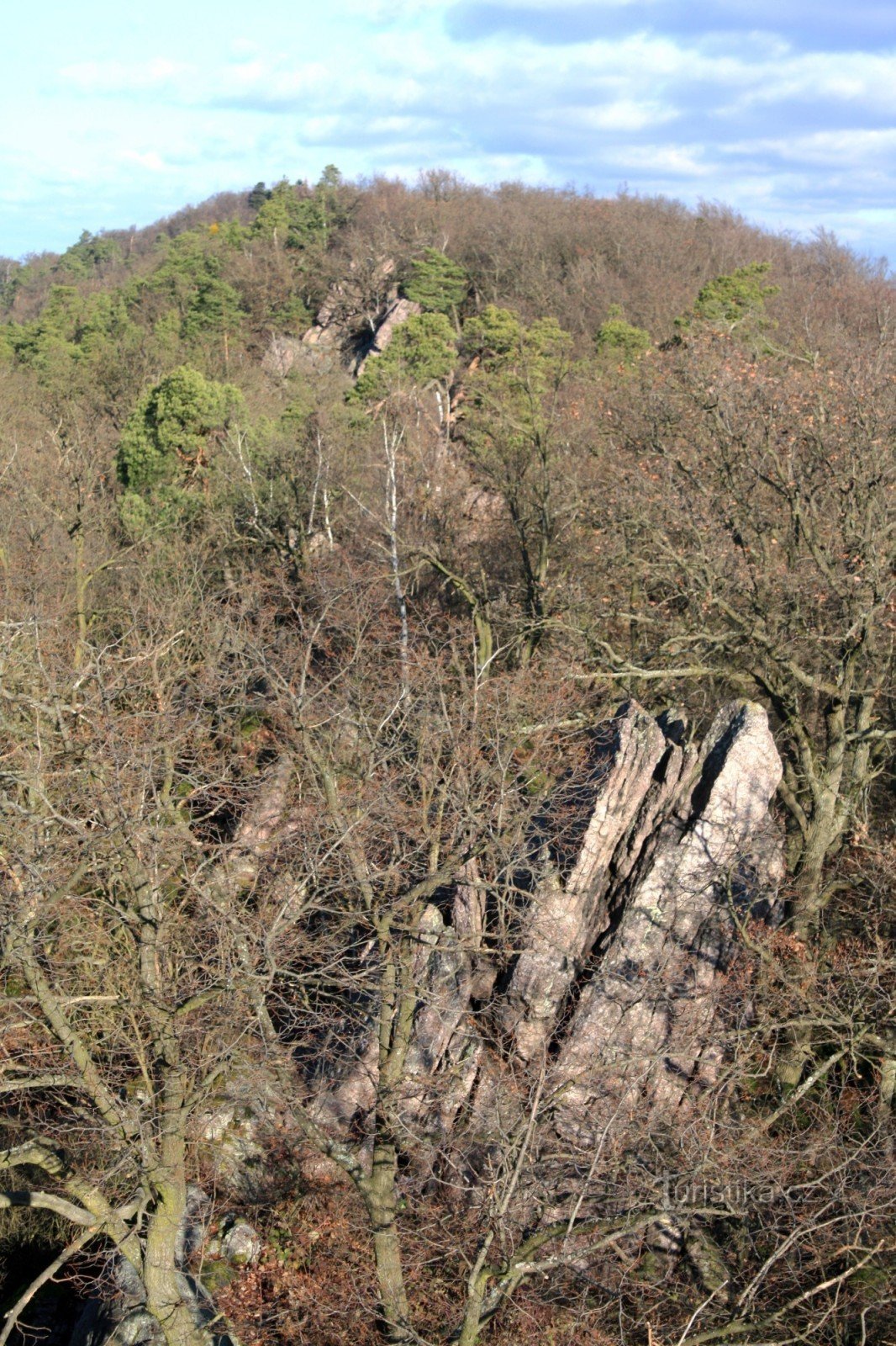 Blick vom Aussichtsturm auf den Hauptkamm