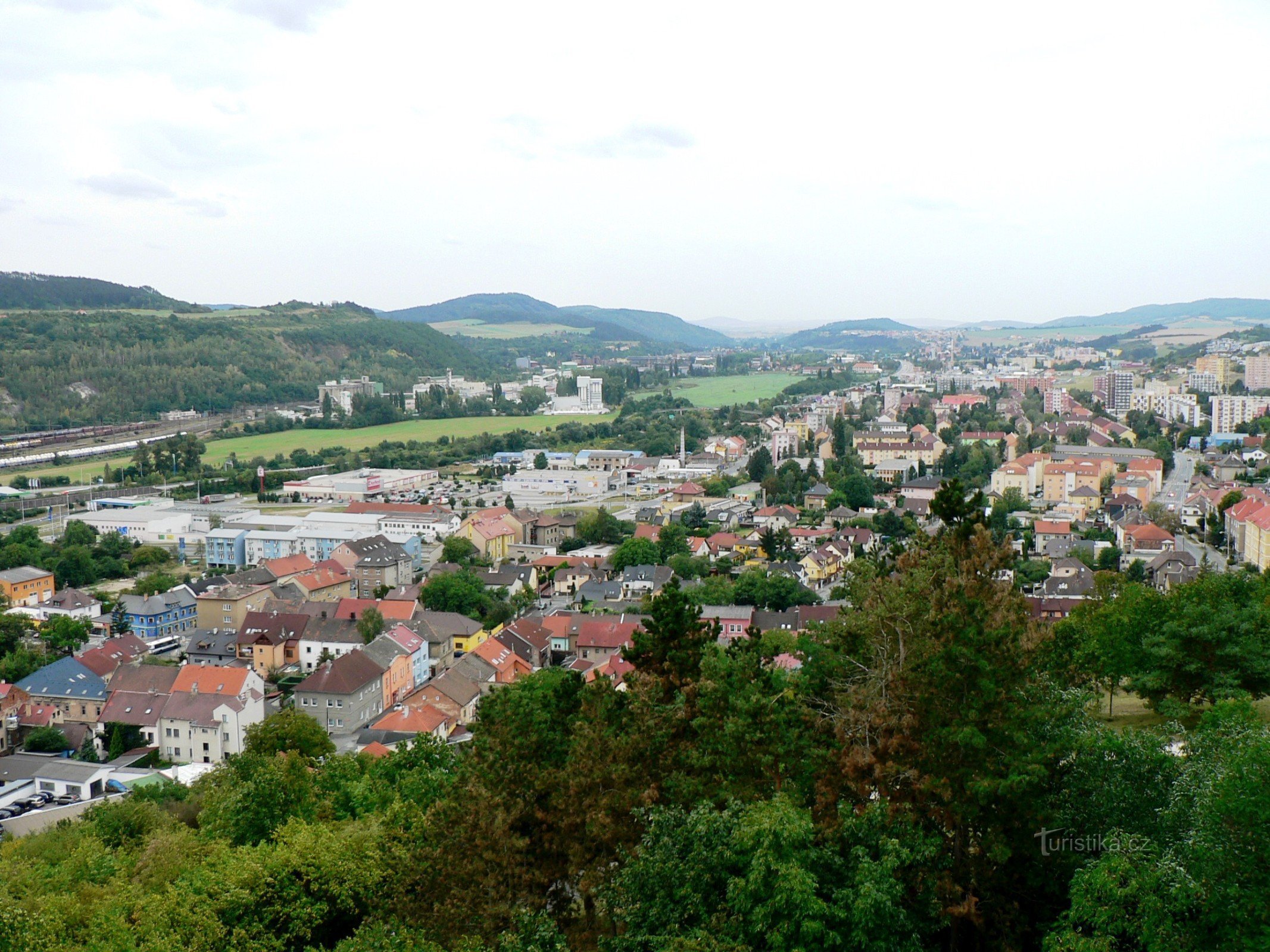 vue depuis la tour d'observation vers le sud-ouest