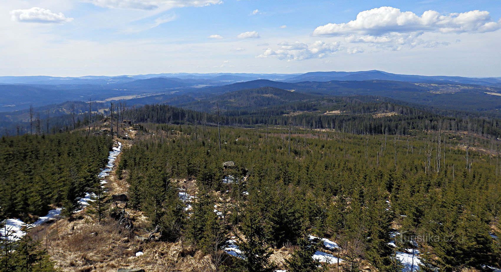 Blick vom Aussichtsturm auf den Fürstenstuhl